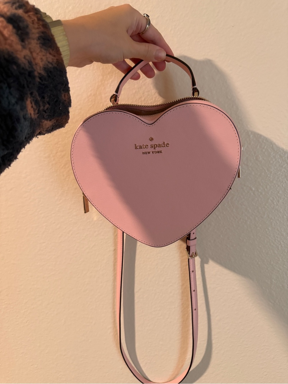 Kate spade heart pink purse